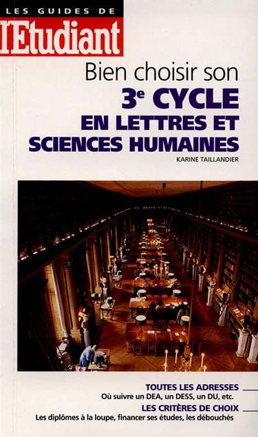Bien choisir son 3e cycle en lettres et sciences humaines