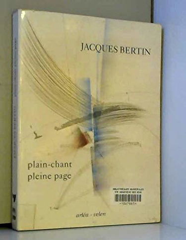 Plain-chant, pleine page : chansons et poèmes