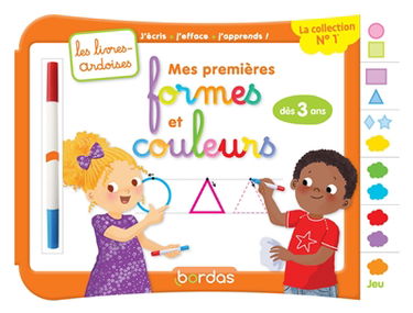 Mes premières formes et couleurs : j'écris, j'efface, j'apprends ! : dès 3 ans