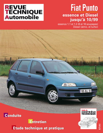Couverture de Revue technique automobile, n° 566.3. Fiat Punto essence et turbo diesel, 93-98 par ETAI