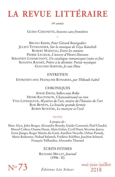 Revue littéraire (La), n° 73