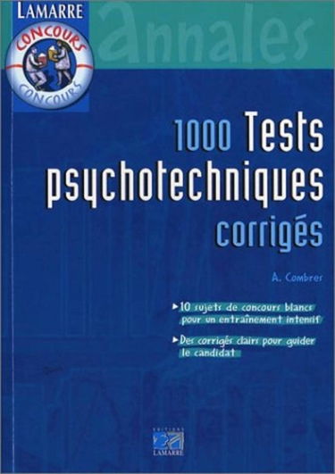 1000 tests psychotechniques corrigés