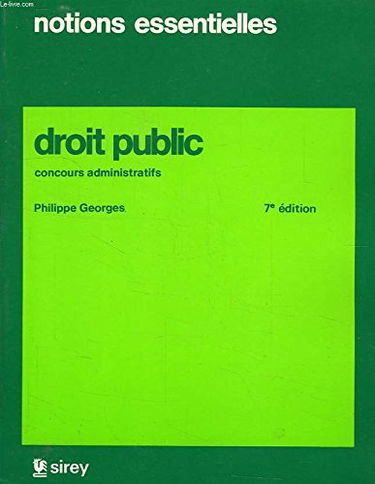 Droit public : Concours administratifs (Notions essentielles)