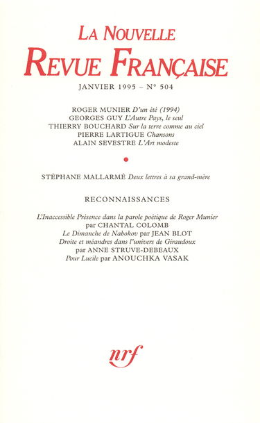 La Nouvelle Revue Française