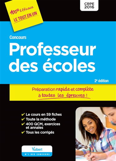 Concours professeur des écoles : CRPE 2016