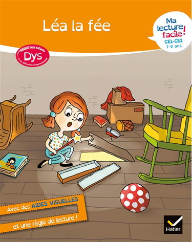 Couverture de Léa la fée : ma lecture facile ! CE1, CE2, 7-9 ans : adapté aux enfants dys ou en difficultés d'apprentissage