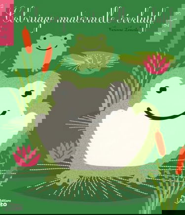 Coloriage maternelle évolutif - La grenouille - de 2 à 3 ans