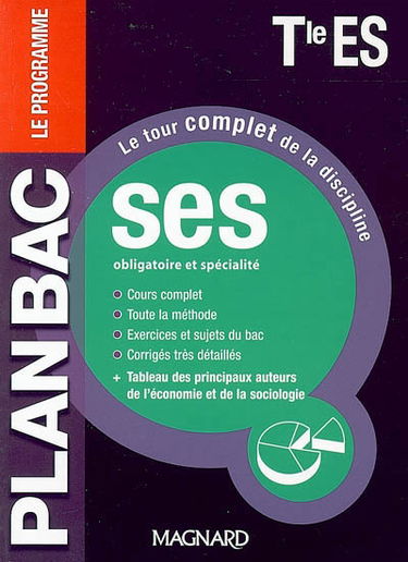 SES obligatoire et spécialité terminale ES : le programme