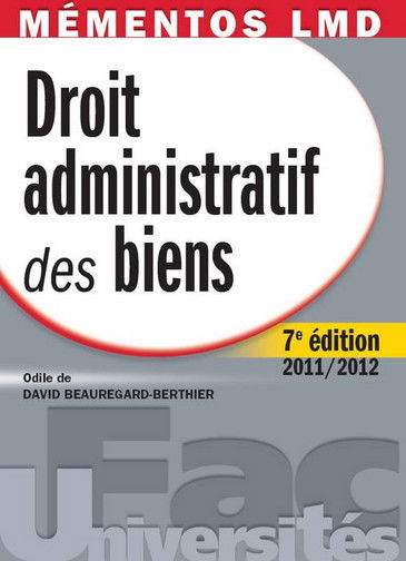 Droit administratif des biens