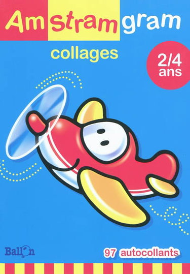 Couverture de Collages, 2-4 ans : avion par Ballon