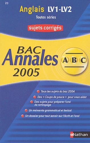 Anglais LV1-LV2 toutes séries : corrigés