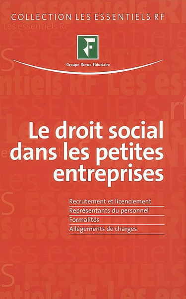 Le droit social dans les petites entreprises