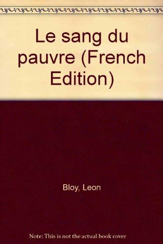 Le sang du pauvre