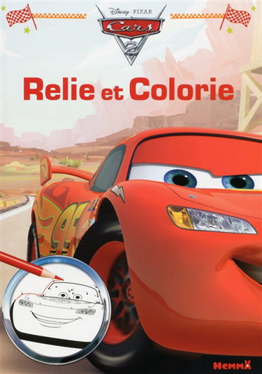 Couverture de Cars 2 : relie et colorie