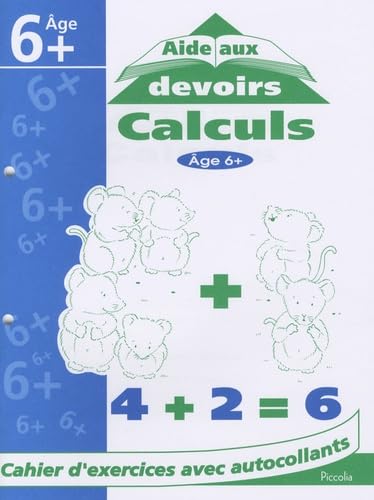 Calculs: Cahier d'exercices avec autocollants