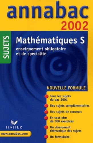 Mathématiques S.: Sujets 2002