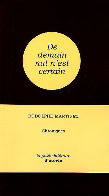 Couverture de De demain nul n'est certain
