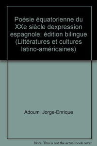 Poésie équatorienne du XXe siècle d'expression espagnole