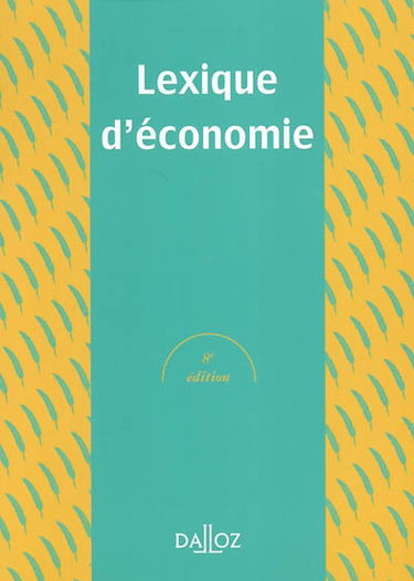 Lexique d'économie