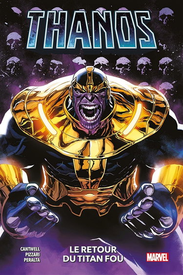 Couverture de Thanos : le retour du titan fou