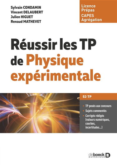 Couverture de Réussir les TP de physique expérimentale