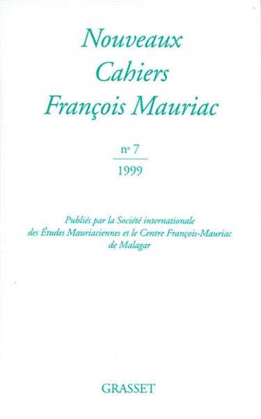 Nouveaux cahiers François Mauriac, n° 7