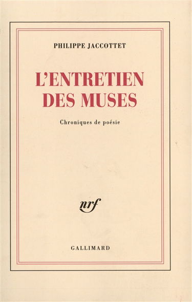 L'entretien des muses : chroniques de poésie