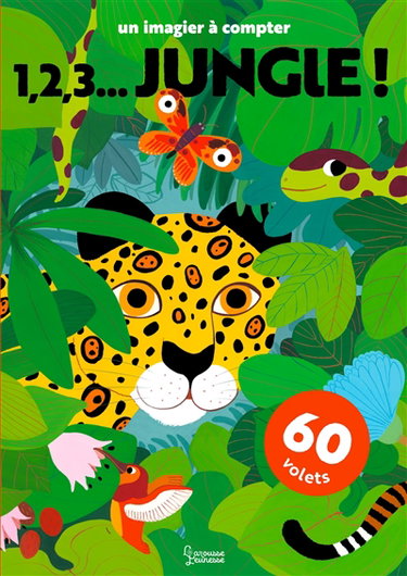 Couverture de 1, 2, 3... jungle ! : un imagier à compter par Fani Marceau
