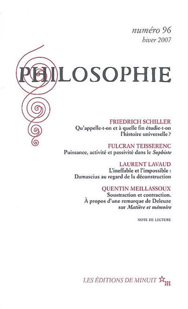 Philosophie, n° 96