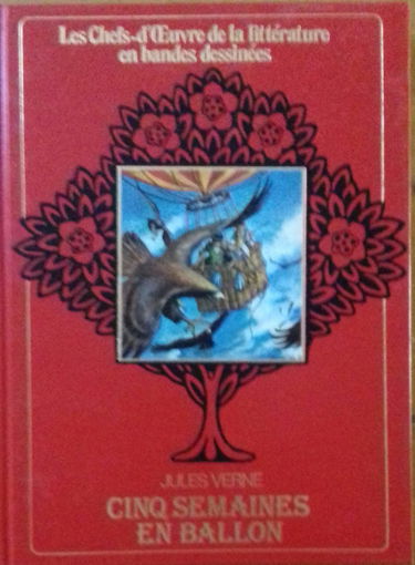 Cinq semaines en ballon (Édition adaptée pour la jeunesse, illustrée en bandes dessinées)