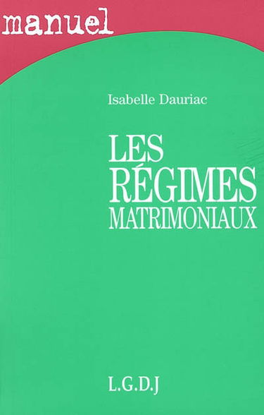 Régimes matrimoniaux