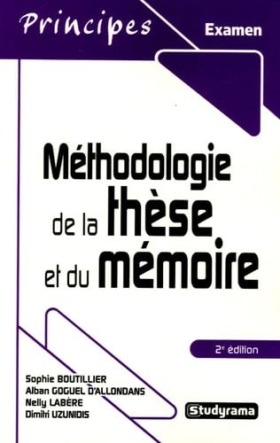 Méthodologie de la thèse et du mémoire