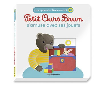 Couverture de Petit Ours Brun s'amuse avec ses jouets par Laura Bour