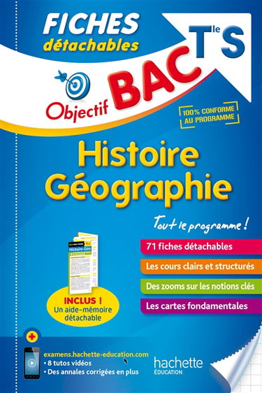 Histoire géographie terminale S : 71 fiches détachables
