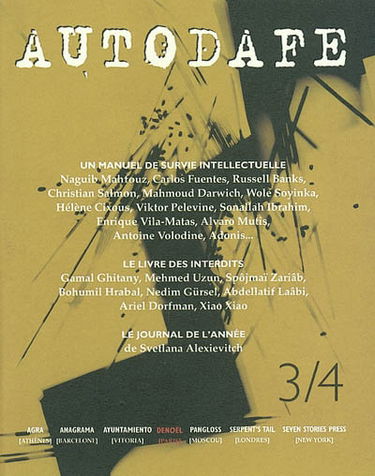 Autodafé, n° 3-4. Un manuel de survie intellectuelle