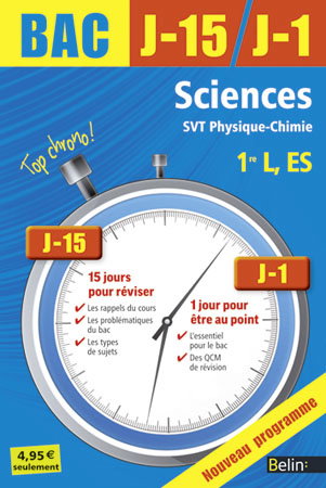 Sciences, SVT, physique chimie 1re L, ES : nouveau programme