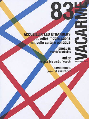 Couverture de Vacarme, n° 83. Accueillir les étrangers : nouvelles mobilisations, nouvelle culture politique