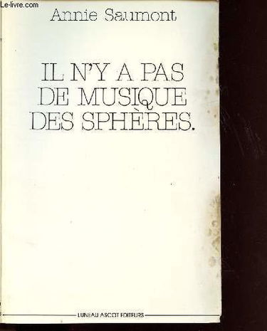 Il n'y a pas de musique des sphères
