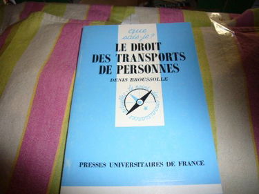 Le droit des transports de personnes