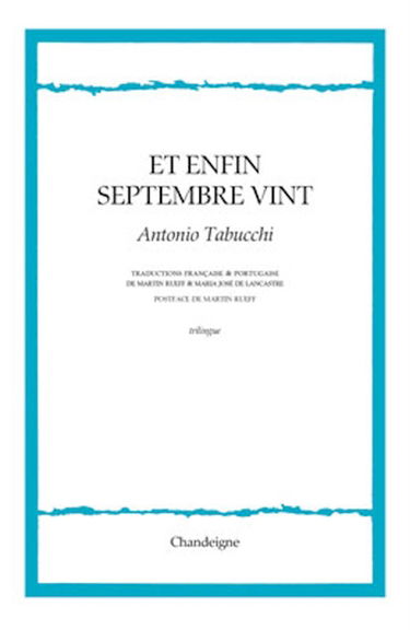 Et enfin septembre vint