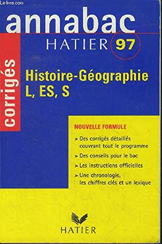 Histoire Geographie L, Es, S