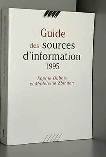 Guide des sources d'information 1996