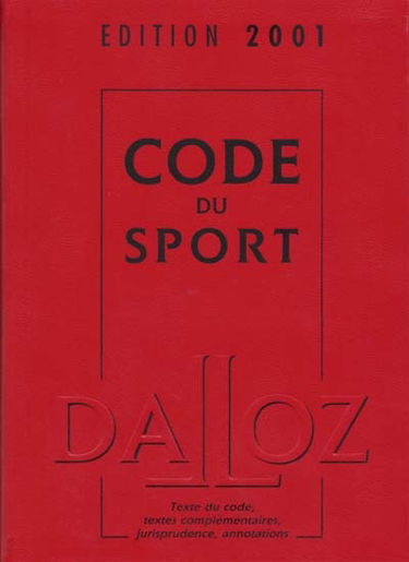 Code du sport 2001