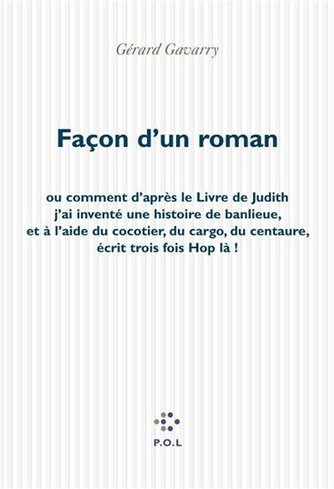 Façon d'un roman
