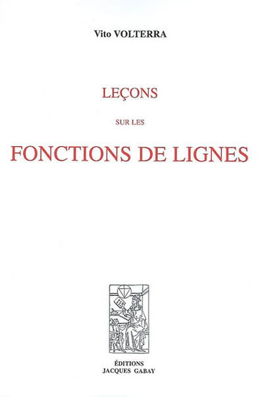Leçons sur les fonctions de lignes