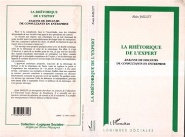 La rhétorique de l'expert : analyse de discours de consultants en entreprise