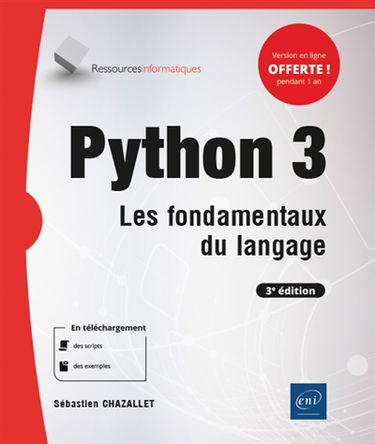Python 3 : les fondamentaux du langage