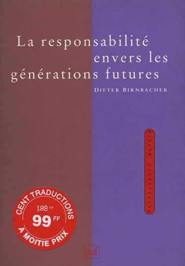 La Responsabilité envers les générations futures
