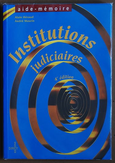 Institutions judiciaires, 4e édition
