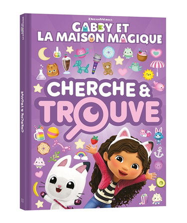 Couverture de Gabby et la maison magique : cherche & trouve par Dreamworks